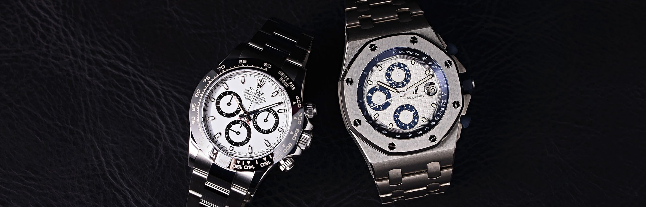 Rolex and Audemars Piguet watches