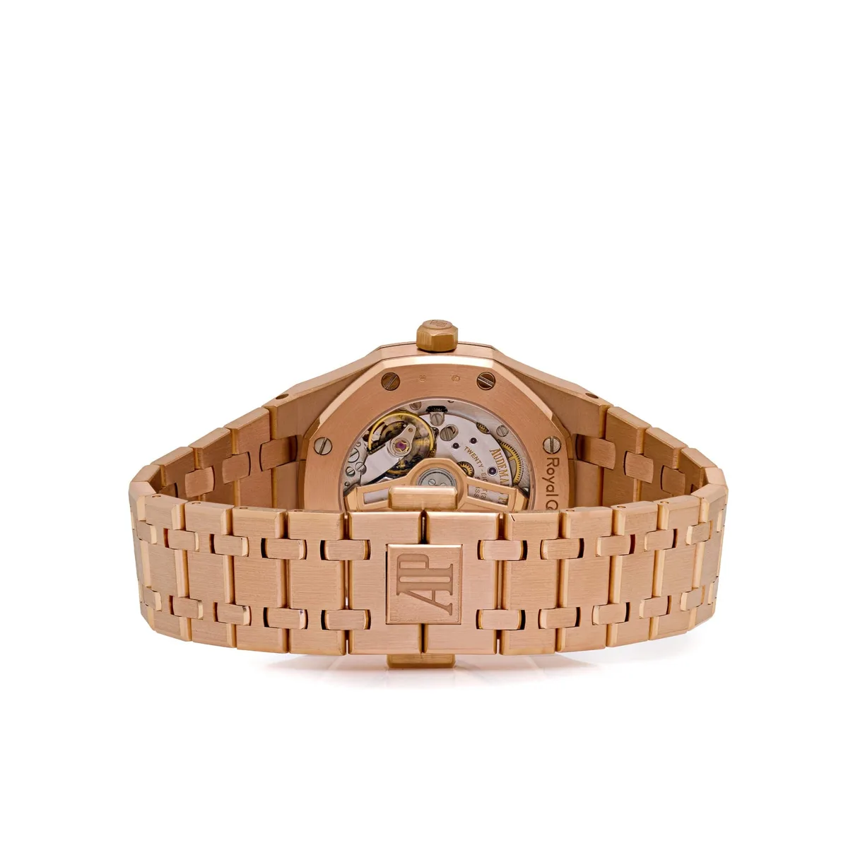 Audemars Piguet Royal Oak 77451OR.ZZ.1361OR.03 'Ladies' Rose Gold Silver Dial Diamond Bezel — photo 6 of 9
