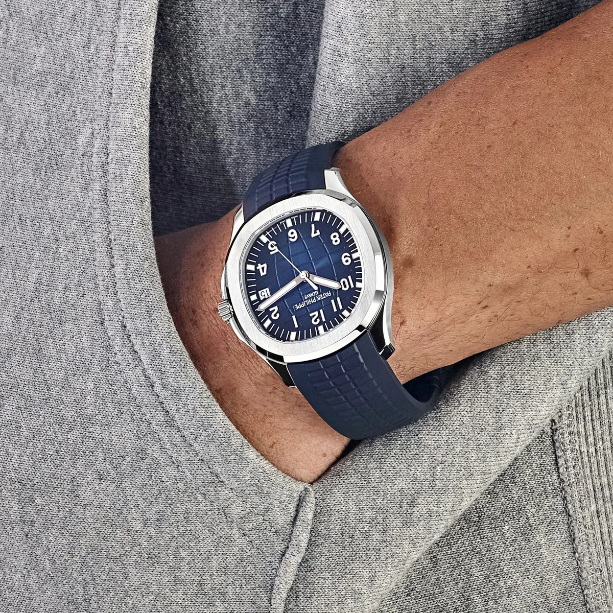 Patek Philippe Aquanaut 3285 V3 – Swiss Super Clone 5168G-001 White Gold Blue Dial (2025) — photo 2 of 8