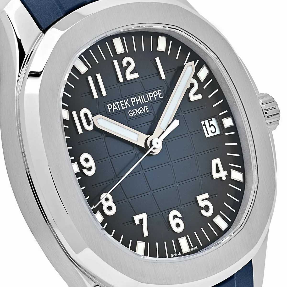 Patek Philippe Aquanaut 3285 V3 – Swiss Super Clone 5168G-001 White Gold Blue Dial (2025) — photo 5 of 8