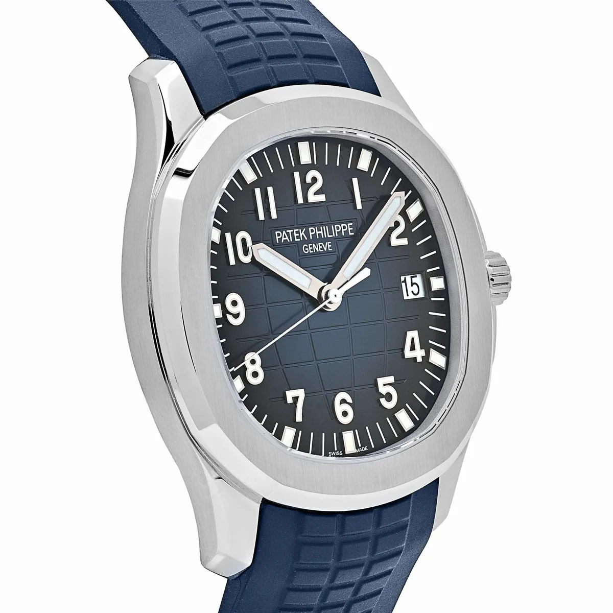 Patek Philippe Aquanaut 3285 V3 – Swiss Super Clone 5168G-001 White Gold Blue Dial (2025) — photo 4 of 8