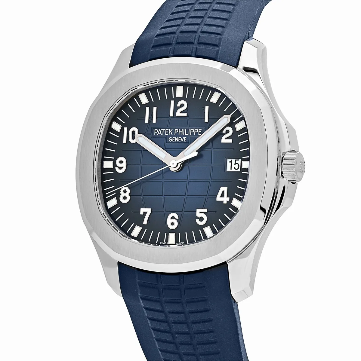 Patek Philippe Aquanaut 3285 V3 – Swiss Super Clone 5168G-001 White Gold Blue Dial (2025) — photo 3 of 8