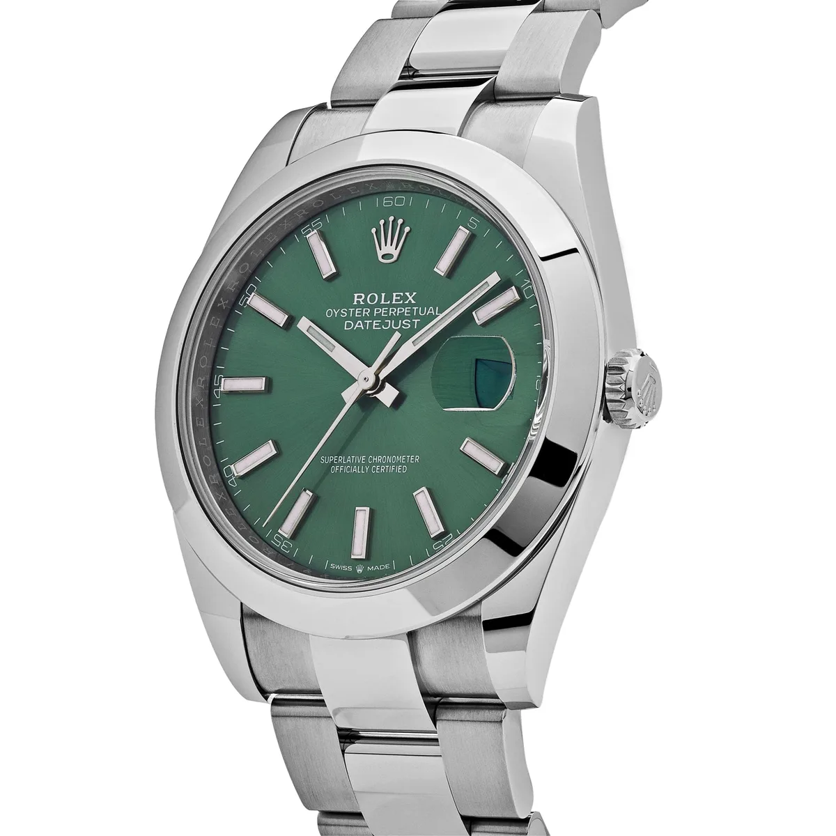 Rolex Datejust 41 126300 Stainless Steel Green Dial Oyster (2025) — photo 3 of 6