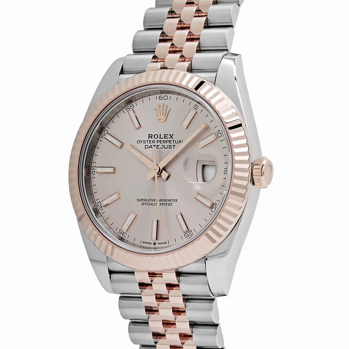 Rolex Datejust 41 126331 Rose Gold Stainless Steel Sundust Dial Jubilee (2024) — photo 3 of 9