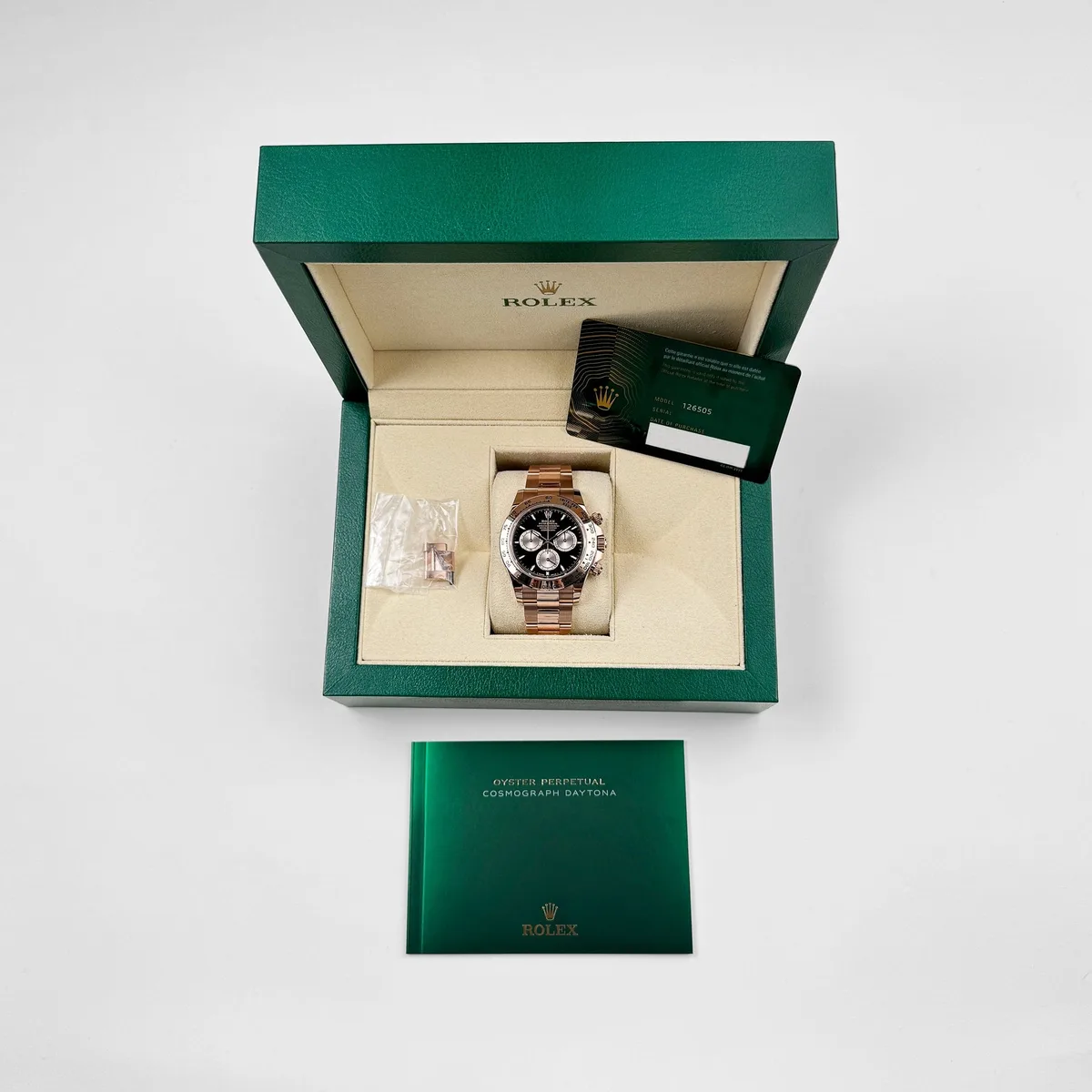 Rolex Daytona 126505 Rose Gold Bright Black Dial (2024) — photo 12 of 12