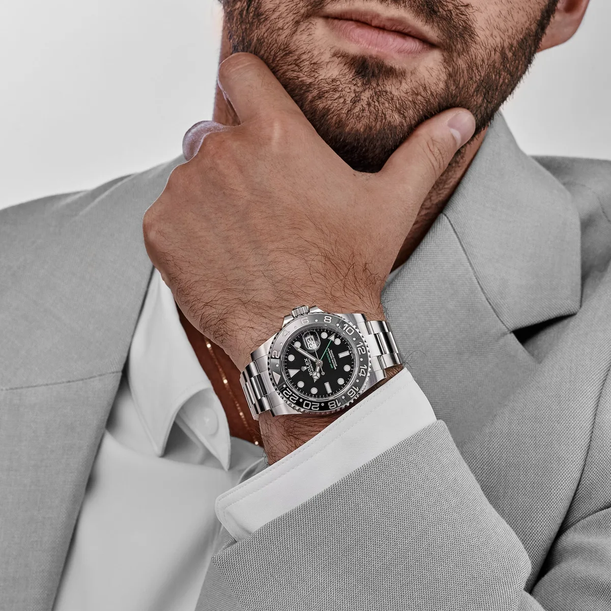 Rolex GMT-Master II 3285 V3 – Swiss Super Clone 126710GRNR 'Bruce Wayne' Stainless Steel Black Dial Oyster (2025) — photo 3 of 9
