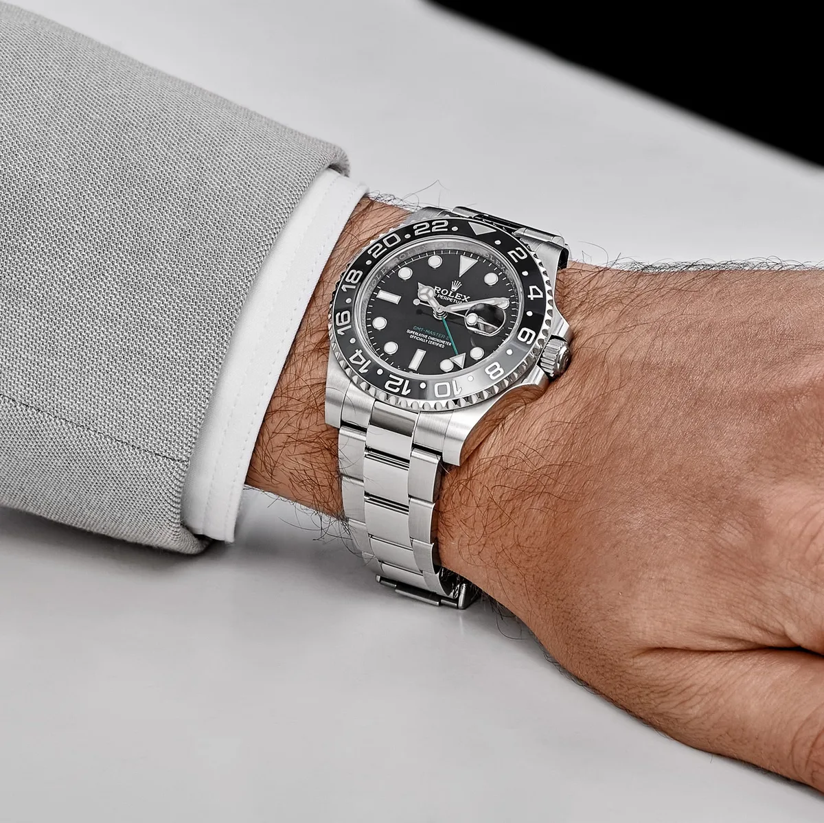 Rolex GMT-Master II 3285 V3 – Swiss Super Clone 126710GRNR 'Bruce Wayne' Stainless Steel Black Dial Oyster (2025) — photo 2 of 9