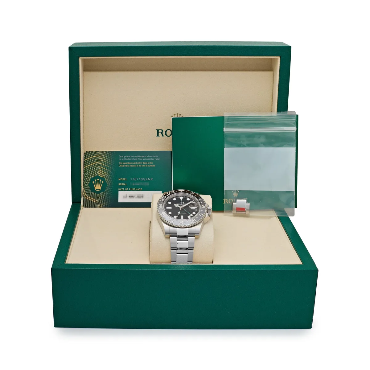 Rolex GMT-Master II 3285 V3 – Swiss Super Clone 126710GRNR 'Bruce Wayne' Stainless Steel Black Dial Oyster (2025) — photo 9 of 9