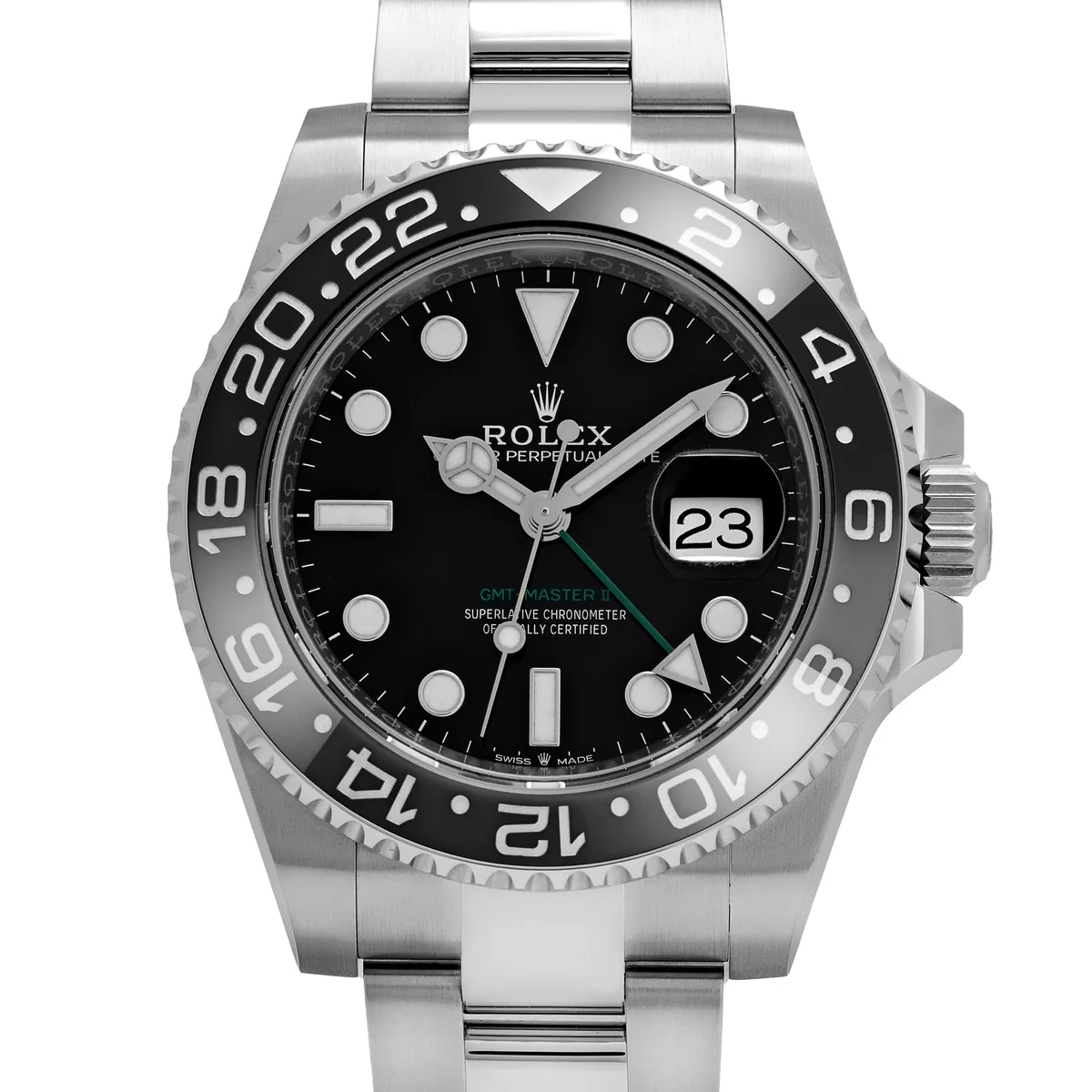Rolex GMT-Master II 3285 V3 – Swiss Super Clone 126710GRNR 'Bruce Wayne' Stainless Steel Black Dial Oyster (2025) — photo 5 of 9