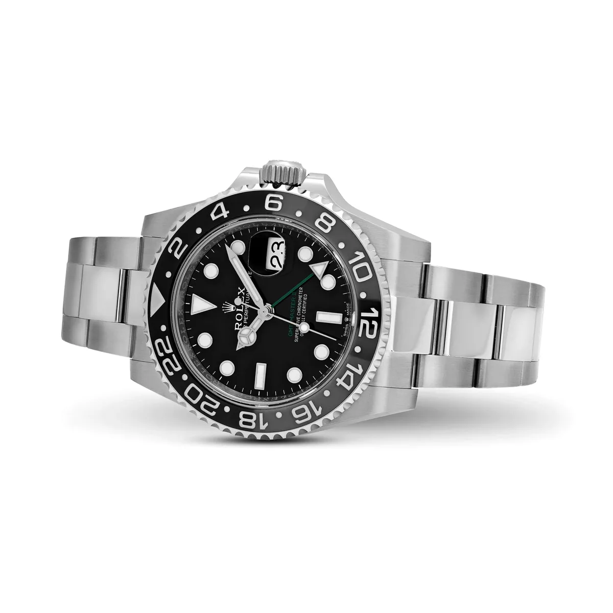 Rolex GMT-Master II 3285 V3 – Swiss Super Clone 126710GRNR 'Bruce Wayne' Stainless Steel Black Dial Oyster (2025) — photo 4 of 9