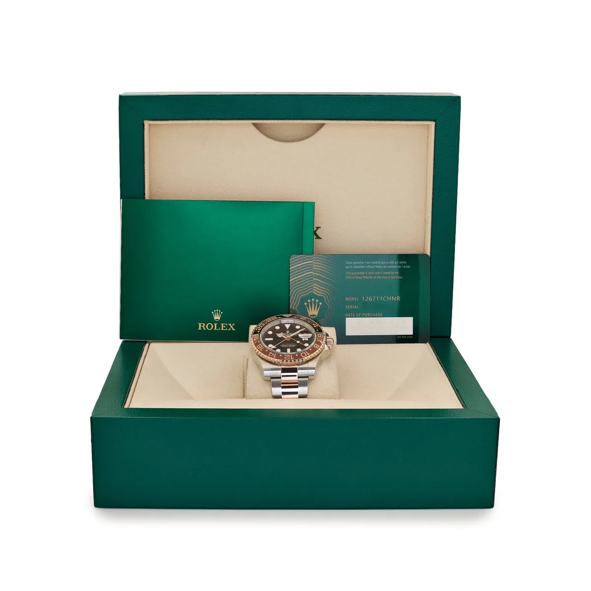 Rolex GMT-Master II 126711CHNR 'Root Beer' Stainless Steel Rose Gold Black Dial (2021) — photo 5 of 5