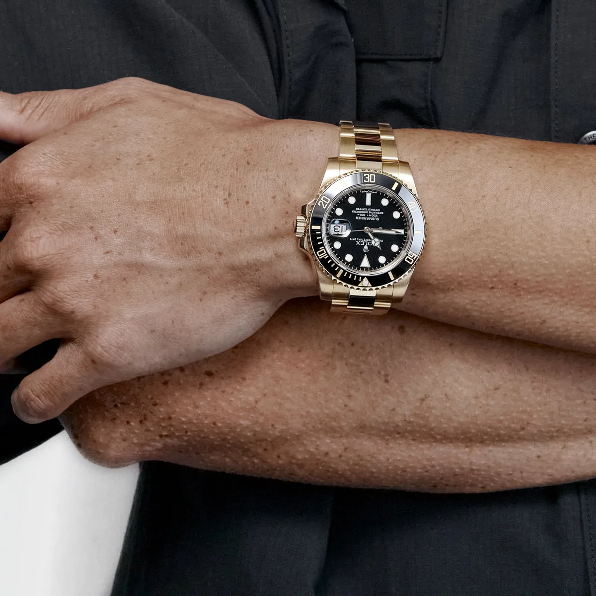 Rolex Submariner Date 116618LN Yellow Gold Black Dial — photo 2 of 10